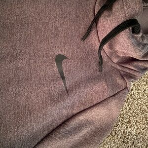 Nike Maroon Heather Hoodie with Black Tag